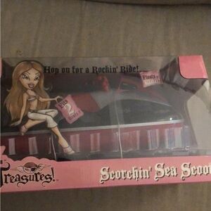 Bratz monster truck and Bratz scooter.